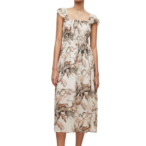AllSaints NWT Mali Ukushisa Dress in Multi Size UK14/US 10 - Picture 1 of 4